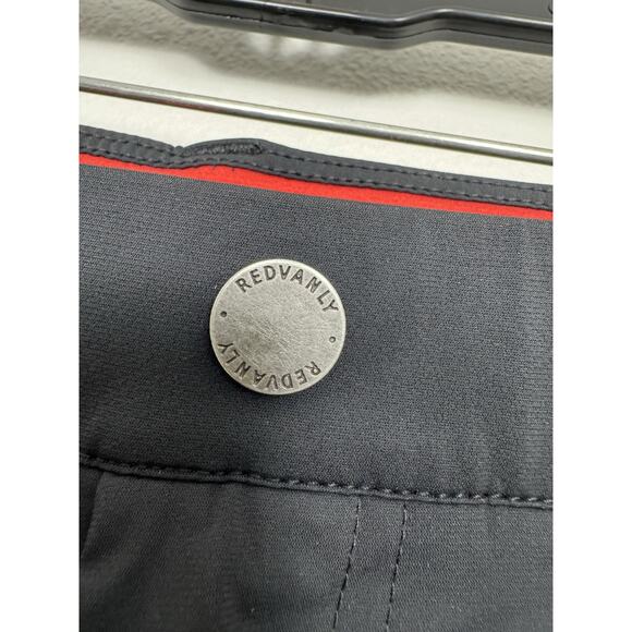 Redvanly Shorts Mens Medium Hanover 9” Pull-On Golf Black $110 - Picture 9 of 11